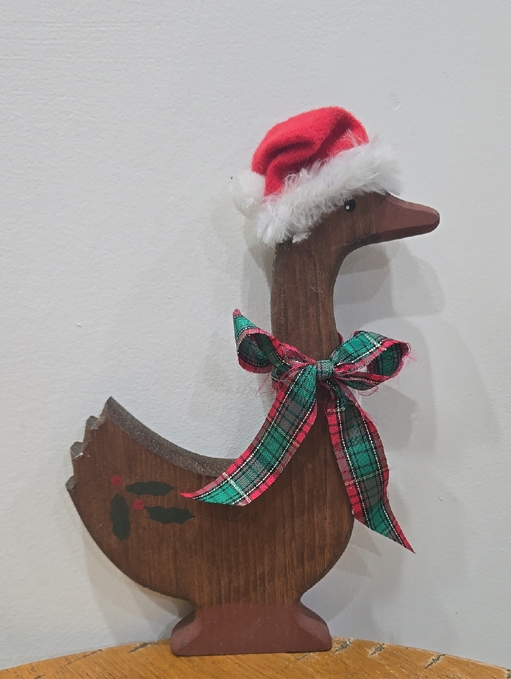Vintage Wooden Christmas Goose Decor Cottagecore Grandmacore Farmhouse